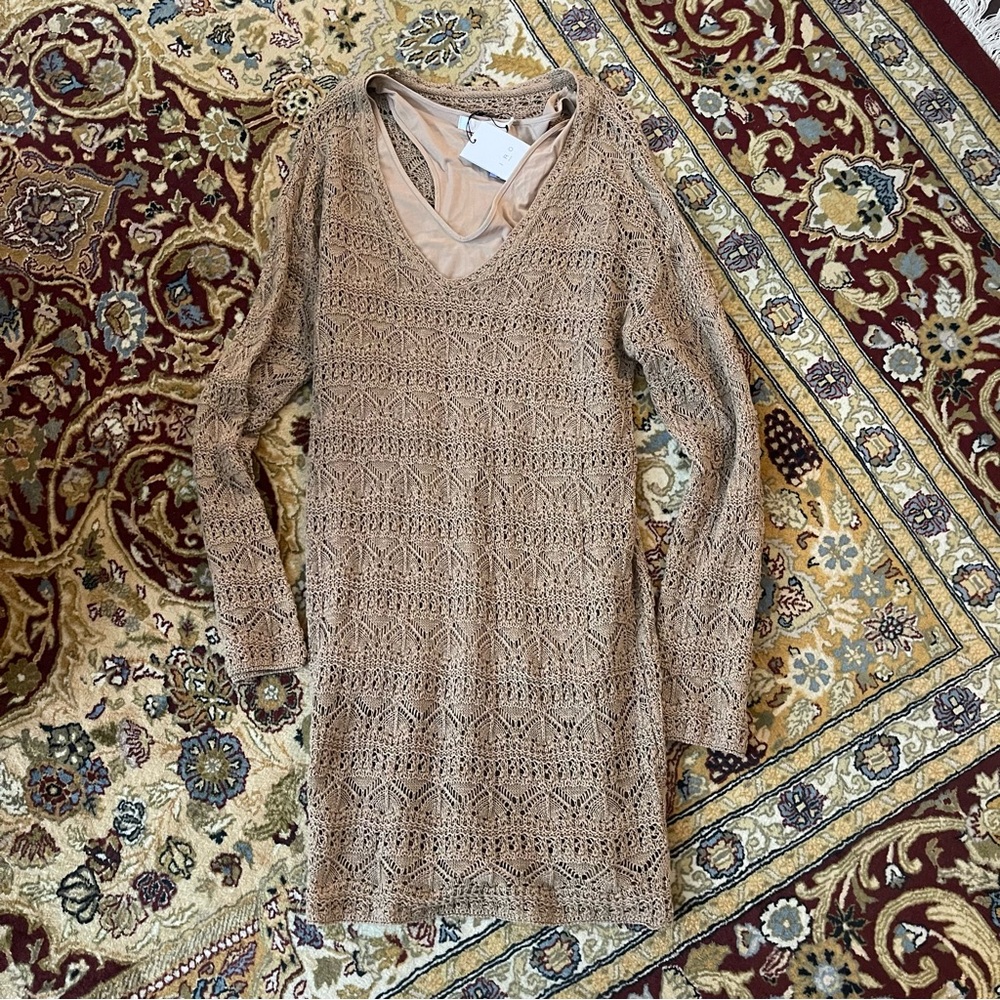 Iro Tan Knit Dress NWT